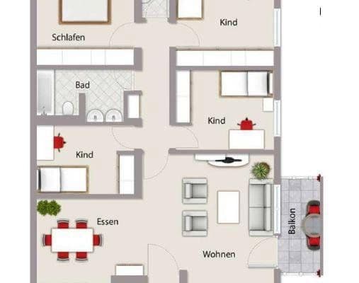 Prenájom bytu 5-izbový 112 m², Herzogenaurach Prenájom bytu 5-izbový 112 m², Herzogenaurach