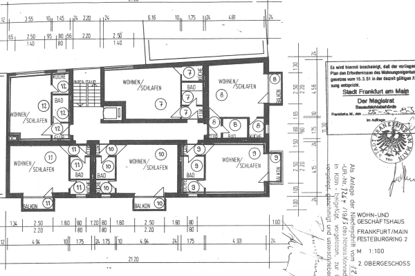 Prenájom bytu 1-izbový 33 m², Festeburgring 2, Frankfurt Prenájom bytu 1-izbový 33 m², Festeburgring 2, Frankfurt