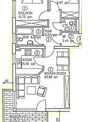 Predaj bytu 3-izbový 73 m², Ilsfeld Predaj bytu 3-izbový 73 m², Ilsfeld