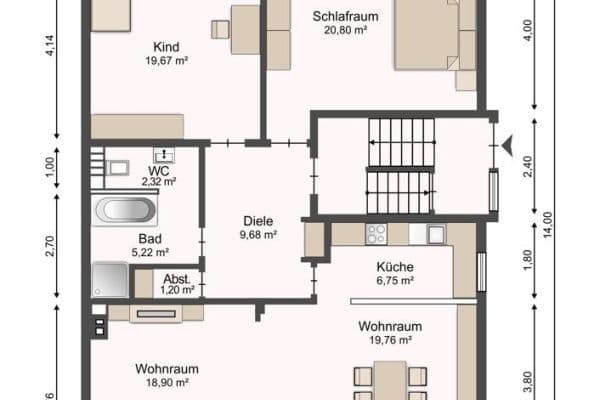 Predaj bytu 3-izbový 108 m², Kanzlerstr. 10, Düsseldorf Predaj bytu 3-izbový 108 m², Kanzlerstr. 10, Düsseldorf