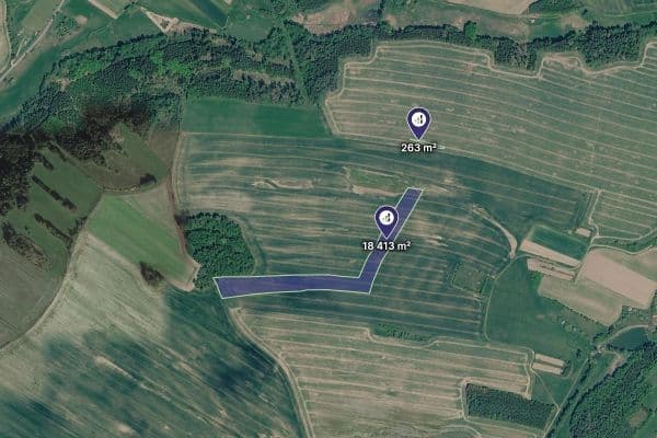 Predaj pozemku 18.676 m², Rozseč, Kraj Vysočina Predaj pozemku 18.676 m², Rozseč, Kraj Vysočina