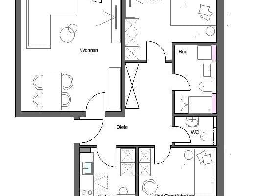 Prenájom bytu 3-izbový 79 m², Friedrich-Ebert-Platz 18+19, Darmstadt Prenájom bytu 3-izbový 79 m², Friedrich-Ebert-Platz 18+19, Darmstadt