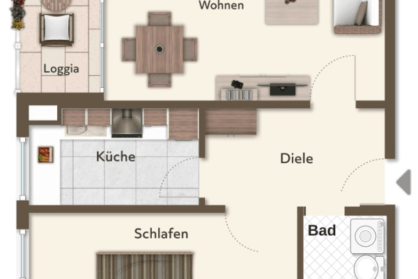 Prenájom bytu 2-izbový 56 m², Staufenstraße 1, Dietzenbach Prenájom bytu 2-izbový 56 m², Staufenstraße 1, Dietzenbach