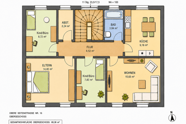 Prenájom bytu 4-izbový 69 m², Obere Seitenstr. 16, Nürnberg, Bavorsko Prenájom bytu 4-izbový 69 m², Obere Seitenstr. 16, Nürnberg, Bavorsko