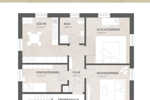 Prenájom bytu 3-izbový 79 m², Schwedenstraße 31, Salem-Beuren Prenájom bytu 3-izbový 79 m², Schwedenstraße 31, Salem-Beuren