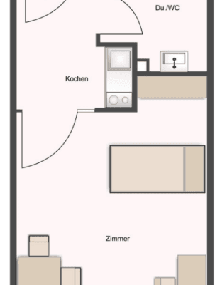 Prenájom bytu 1-izbový 24 m², Am Wald 3, Ober-Olm Prenájom bytu 1-izbový 24 m², Am Wald 3, Ober-Olm