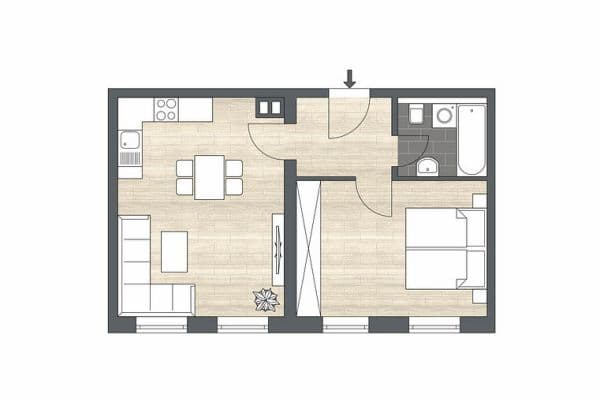 Predaj bytu 2-izbový 44 m², Leipzig, Sasko Predaj bytu 2-izbový 44 m², Leipzig, Sasko