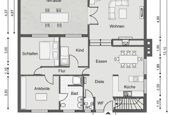 Predaj domu 117 m², pozemok 1.521 m², Schiebrookstraße 6, Neversdorf Predaj domu 117 m², pozemok 1.521 m², Schiebrookstraße 6, Neversdorf