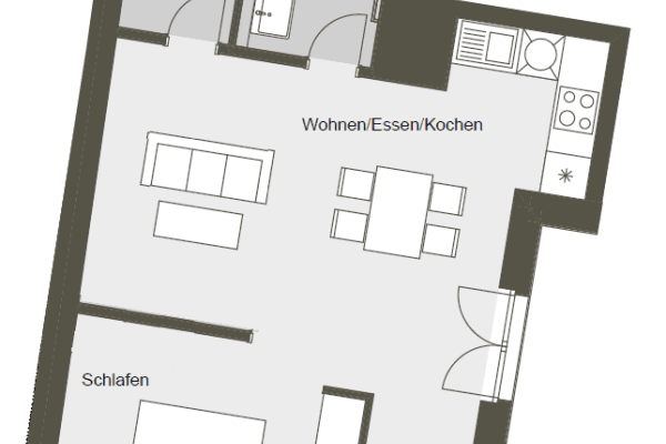 Prenájom bytu 1-izbový 57 m², Berlin, Berlín Prenájom bytu 1-izbový 57 m², Berlin, Berlín
