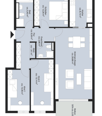 Prenájom bytu 4-izbový 104 m², Unterföhring, Bavorsko Prenájom bytu 4-izbový 104 m², Unterföhring, Bavorsko