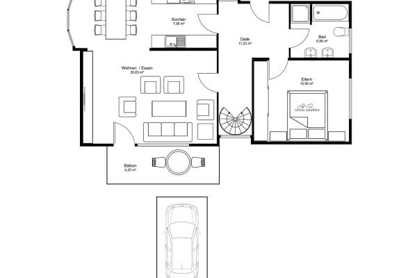 Prenájom bytu 3-izbový 96 m², Im Merkelgrund 5, Brühl Prenájom bytu 3-izbový 96 m², Im Merkelgrund 5, Brühl