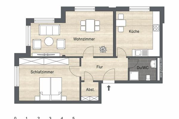 Prenájom bytu 3-izbový 79 m², Wilhelmstraße 1-5, Neuss Prenájom bytu 3-izbový 79 m², Wilhelmstraße 1-5, Neuss