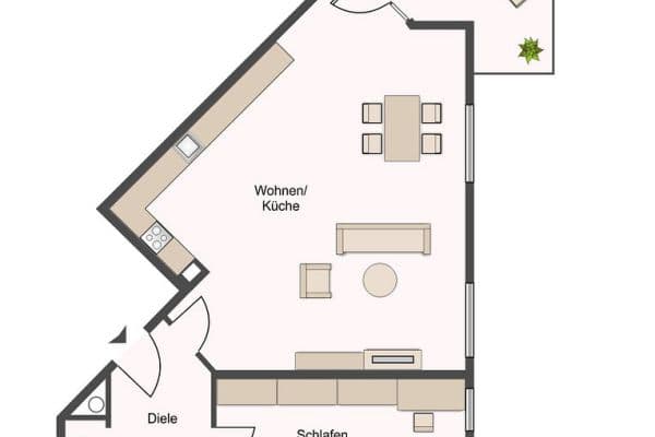Prenájom bytu 2-izbový 59 m², Fohlenbergstraße 7, Marbach Prenájom bytu 2-izbový 59 m², Fohlenbergstraße 7, Marbach