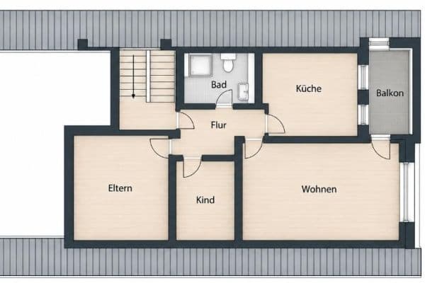 Predaj bytu 3-izbový 67 m², Neusäß Predaj bytu 3-izbový 67 m², Neusäß