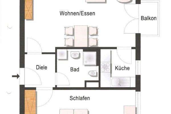 Predaj bytu 2-izbový 60 m², Ulm Predaj bytu 2-izbový 60 m², Ulm