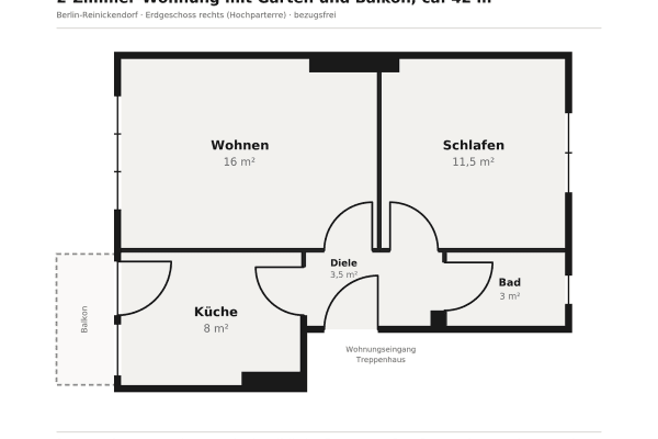 Predaj bytu 2-izbový 42 m², Berlin, Berlín Predaj bytu 2-izbový 42 m², Berlin, Berlín