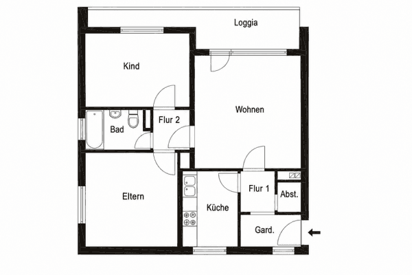 Prenájom bytu 3-izbový 72 m², München, Bavorsko Prenájom bytu 3-izbový 72 m², München, Bavorsko