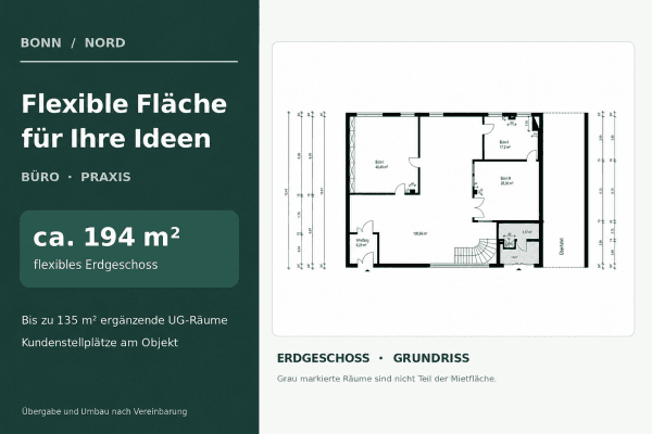 Prenájom kancelárie 329 m², Bonn Prenájom kancelárie 329 m², Bonn