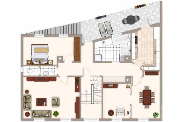 Prenájom bytu 3-izbový 100 m², Oberndorfer Straße 23, Schramberg Prenájom bytu 3-izbový 100 m², Oberndorfer Straße 23, Schramberg