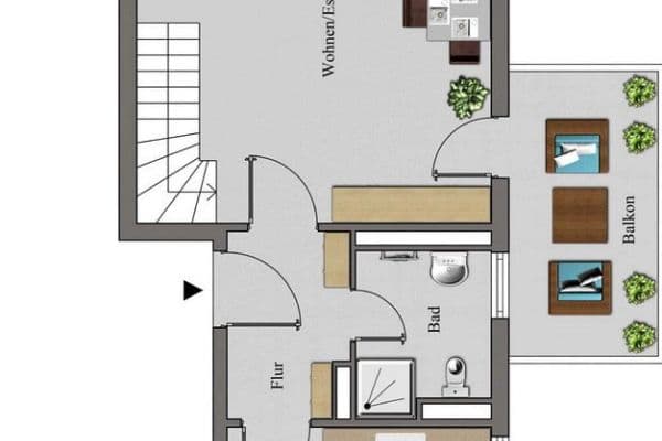 Prenájom bytu 2-izbový 63 m², Münster, Severné Porýnie - Westfálsko Prenájom bytu 2-izbový 63 m², Münster, Severné Porýnie - Westfálsko