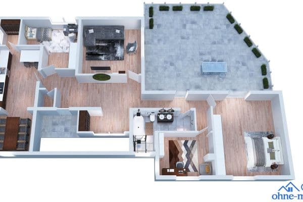 Prenájom bytu 4-izbový 160 m², Brombachtal Prenájom bytu 4-izbový 160 m², Brombachtal