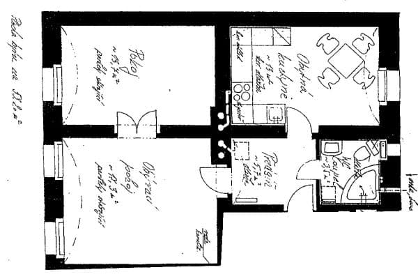 Prenájom bytu 2-izbový 53 m², Roháčova, Praha Prenájom bytu 2-izbový 53 m², Roháčova, Praha