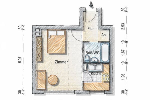 Predaj bytu 1-izbový 31 m², Berlin, Berlín Predaj bytu 1-izbový 31 m², Berlin, Berlín
