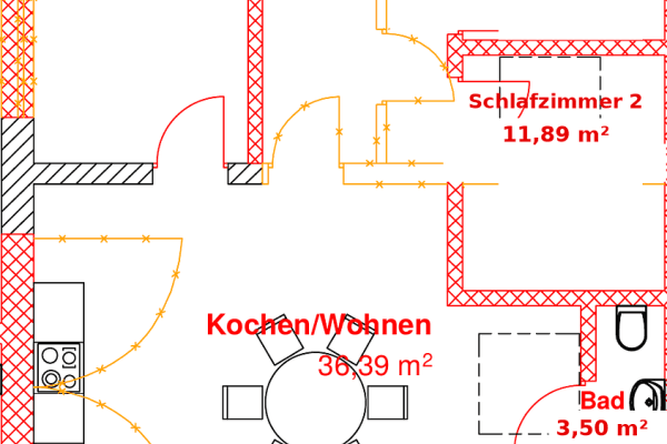 Prenájom bytu 3-izbový 62 m², Elisabethstraße 51-53, Krefeld Prenájom bytu 3-izbový 62 m², Elisabethstraße 51-53, Krefeld