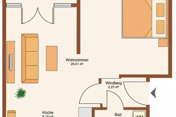 Prenájom bytu 1-izbový 47 m², Bernau Prenájom bytu 1-izbový 47 m², Bernau
