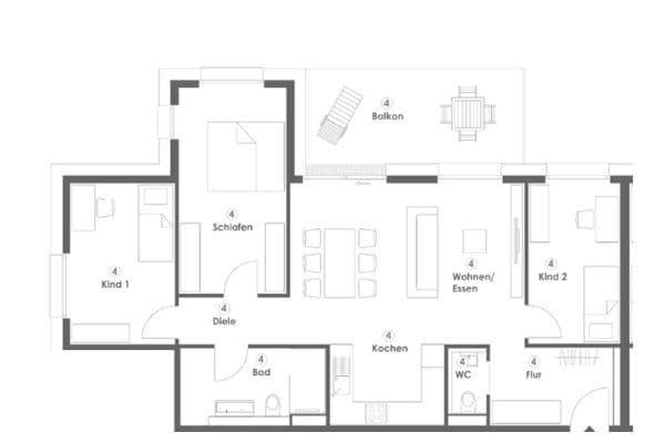 Prenájom bytu 4-izbový 97 m², Dornbirnerstr 4, Feuerbach Prenájom bytu 4-izbový 97 m², Dornbirnerstr 4, Feuerbach