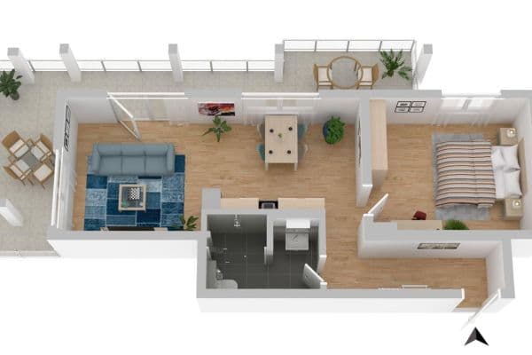 Prenájom bytu 2-izbový 68 m², Kronenstr. 16, Meersburg Prenájom bytu 2-izbový 68 m², Kronenstr. 16, Meersburg