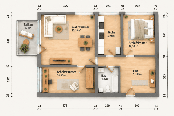 Predaj bytu 3-izbový 72 m², Gandhistraße 2, Hannover Predaj bytu 3-izbový 72 m², Gandhistraße 2, Hannover