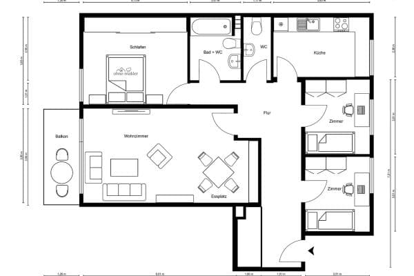 Predaj bytu 4-izbový 93 m², Holtwisch 6, Hamburg Predaj bytu 4-izbový 93 m², Holtwisch 6, Hamburg