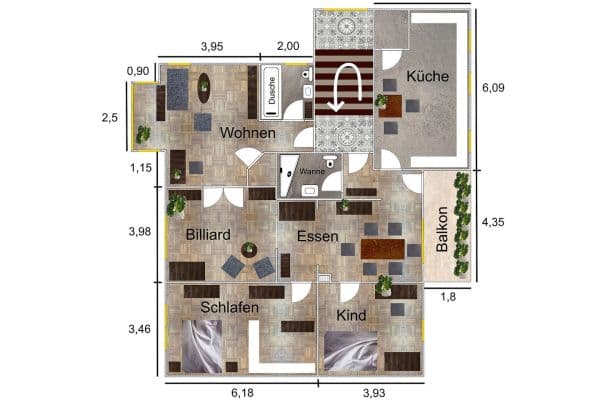 Predaj bytu 5-izbový 134 m², Auf dem Holte 34, Bochum Predaj bytu 5-izbový 134 m², Auf dem Holte 34, Bochum