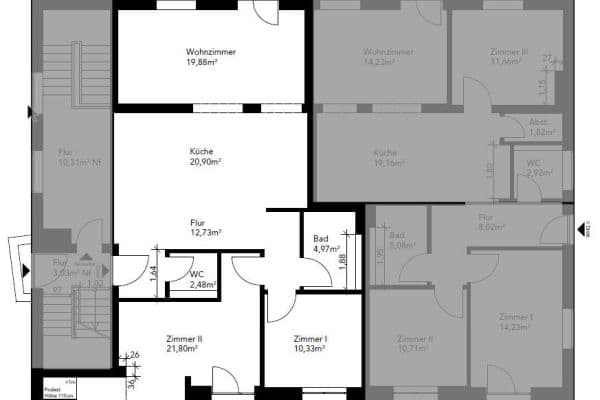Prenájom bytu 3-izbový 107 m², Borsteler Chaussee 177, Hamburg, Hamburg Prenájom bytu 3-izbový 107 m², Borsteler Chaussee 177, Hamburg, Hamburg