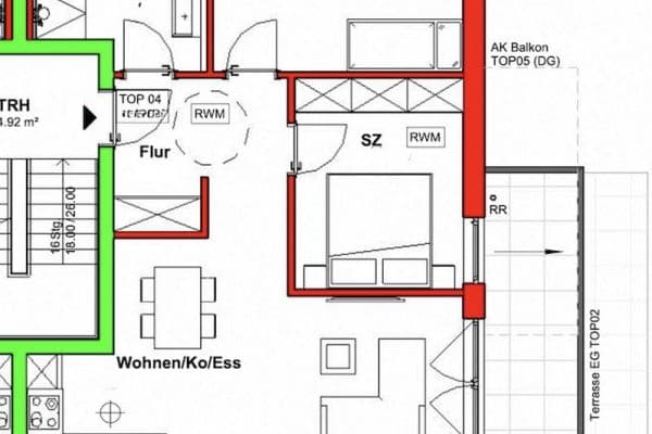 Prenájom bytu 3-izbový 70 m², Kammererstraße 56, Traunstein, Bavorsko Prenájom bytu 3-izbový 70 m², Kammererstraße 56, Traunstein, Bavorsko