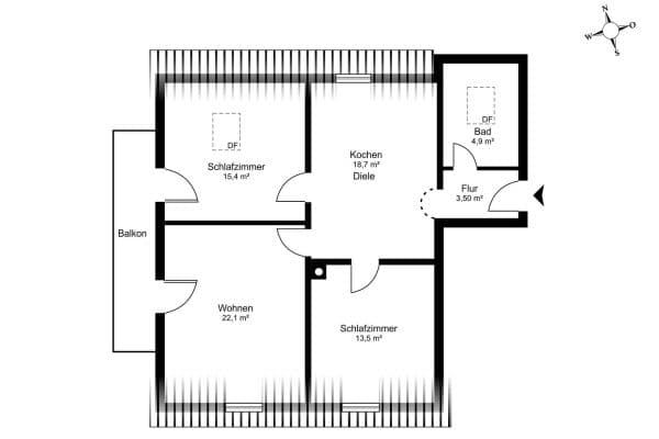 Predaj bytu 3-izbový 84 m², Bruckmühl, Bavorsko Predaj bytu 3-izbový 84 m², Bruckmühl, Bavorsko