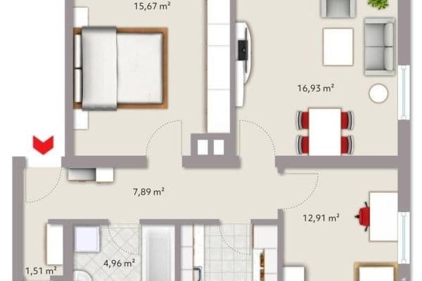 Predaj bytu 3-izbový 72 m², Schlachthofstraße 17, Memmingen Predaj bytu 3-izbový 72 m², Schlachthofstraße 17, Memmingen