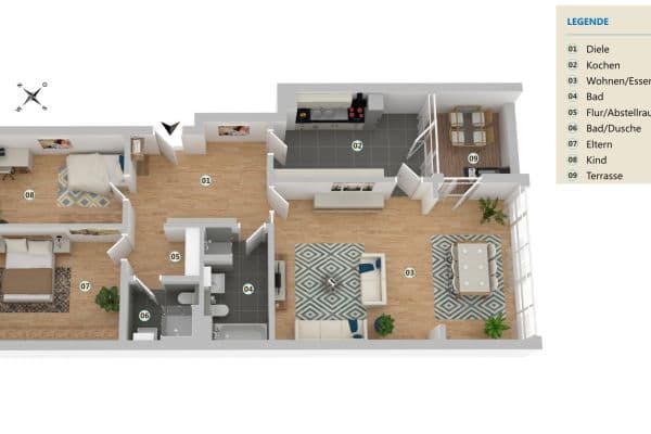 Prenájom bytu 3-izbový 130 m², Köln, Severné Porýnie - Westfálsko Prenájom bytu 3-izbový 130 m², Köln, Severné Porýnie - Westfálsko