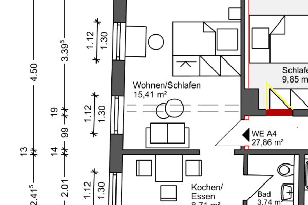 Prenájom bytu 1-izbový 14 m², Bahnhofstraße 13, Münchberg Prenájom bytu 1-izbový 14 m², Bahnhofstraße 13, Münchberg