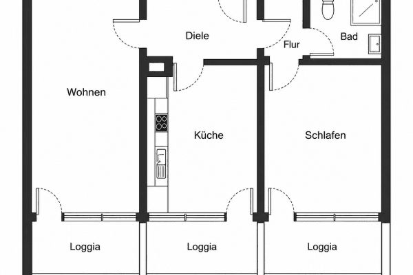Predaj bytu 2-izbový 64 m², Saarbrücken, Sársko Predaj bytu 2-izbový 64 m², Saarbrücken, Sársko