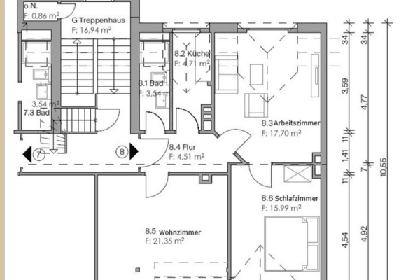 Predaj bytu 3-izbový 70 m², Burgstrasse 26, Flensburg Predaj bytu 3-izbový 70 m², Burgstrasse 26, Flensburg