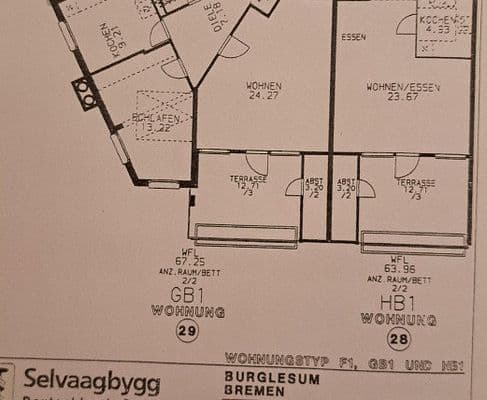 Predaj bytu 2-izbový 63 m², Bremen - Burg Lesum, Brémy Predaj bytu 2-izbový 63 m², Bremen - Burg Lesum, Brémy
