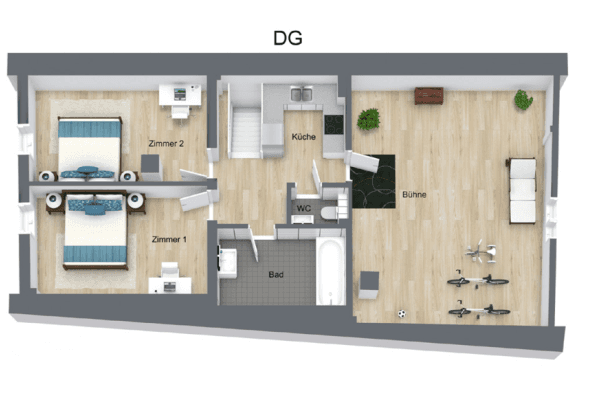 Prenájom bytu 3-izbový 79 m², Dornstetten Prenájom bytu 3-izbový 79 m², Dornstetten