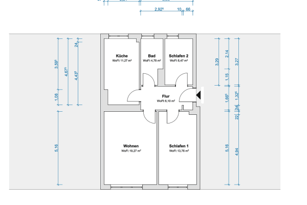 Predaj bytu 3-izbový 62 m², Davoser Straße, Berlin, Berlín Predaj bytu 3-izbový 62 m², Davoser Straße, Berlin, Berlín
