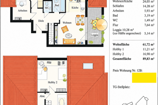 Predaj bytu 4-izbový 90 m², Clara-Schumann-Straße 34, Schwieberdingen Predaj bytu 4-izbový 90 m², Clara-Schumann-Straße 34, Schwieberdingen
