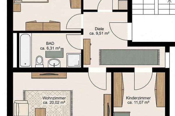 Predaj bytu 3-izbový 71 m², Moselstrasse 1-3, Mainz Predaj bytu 3-izbový 71 m², Moselstrasse 1-3, Mainz