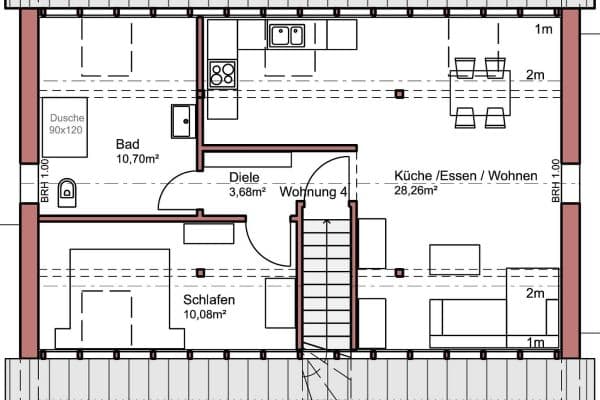 Prenájom bytu 2-izbový 60 m², Oberschwarzach, Bavorsko Prenájom bytu 2-izbový 60 m², Oberschwarzach, Bavorsko