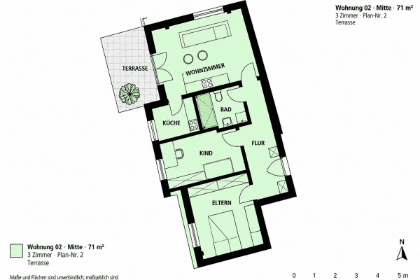 Prenájom bytu 3-izbový 71 m², Bahnhofallee 11, Markt Schwaben, Bavorsko Prenájom bytu 3-izbový 71 m², Bahnhofallee 11, Markt Schwaben, Bavorsko