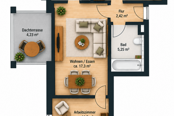 Prenájom bytu 3-izbový 63 m², Velten Prenájom bytu 3-izbový 63 m², Velten